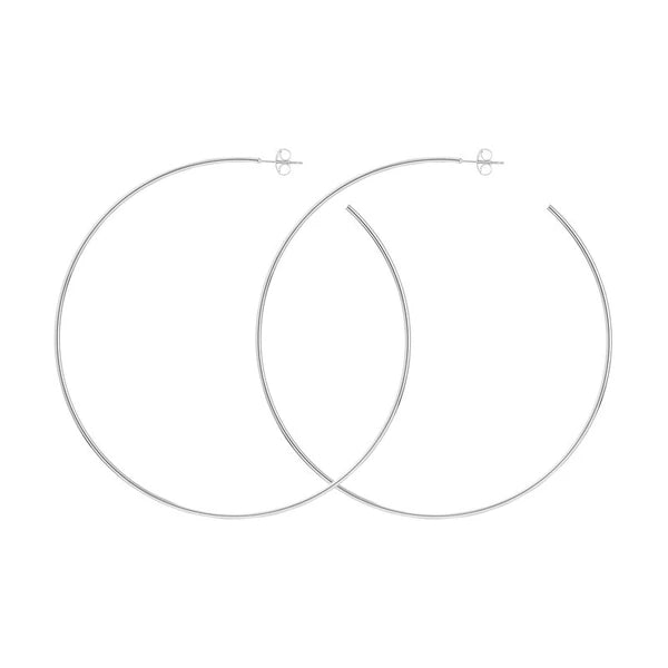 75mm x 1.15mm Hoop Post Earrings