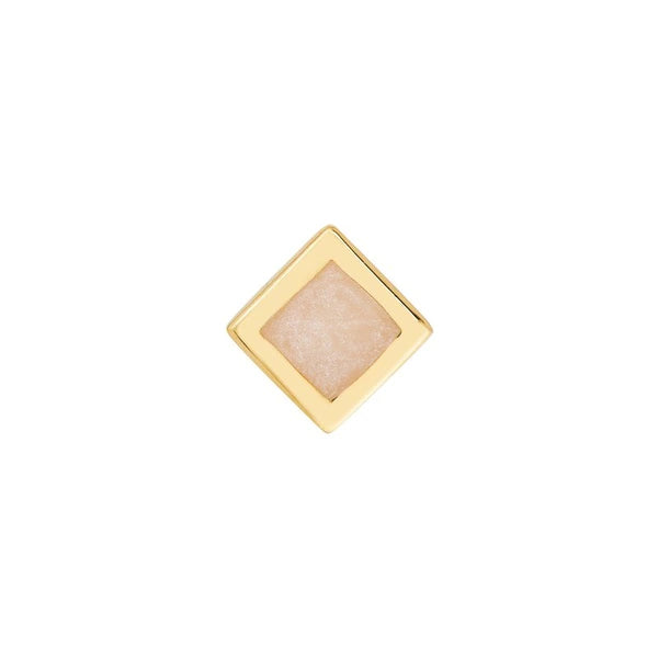 Mother of Pearl EN/Amel Rhombus Stud Earrings