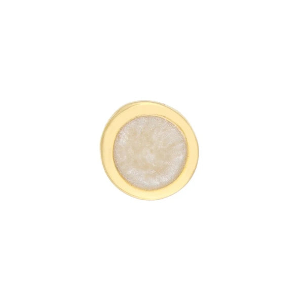 Mother of Pearl EN/Amel Circle Stud Earrings