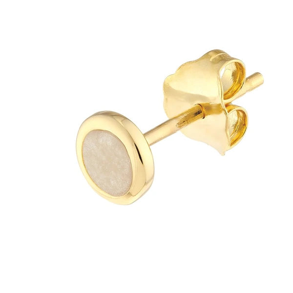 Mother of Pearl EN/Amel Circle Stud Earrings