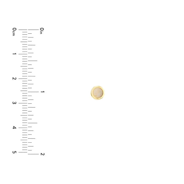 Mother of Pearl EN/Amel Circle Stud Earrings