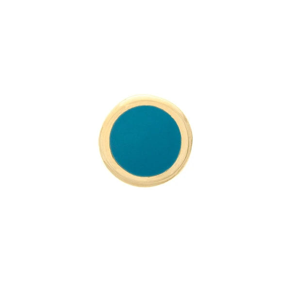 Turquoise EN/Amel Circle Stud Earrings