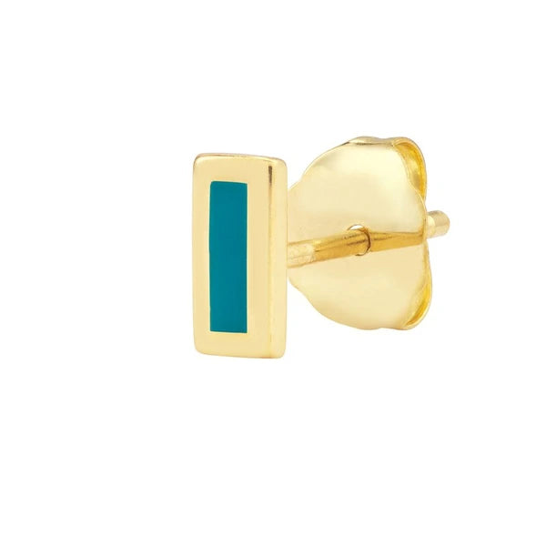 Turquoise EN/Amel Staple Stud Earrings