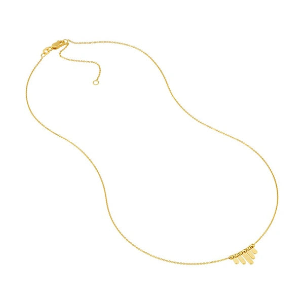 Mini Bar Drop and Bead Station Necklace