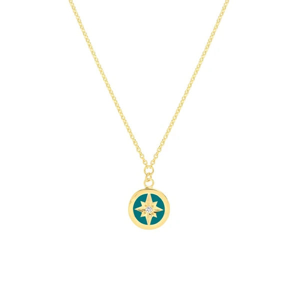 Turquoise EN/Amel Star Medallion Necklace