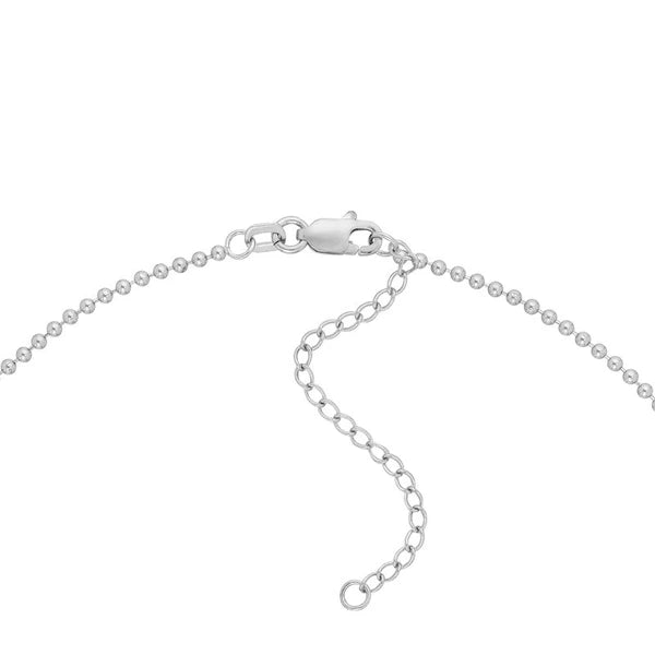 Sterling Silver Best Friends with Paw Mixed Charm Necklace
