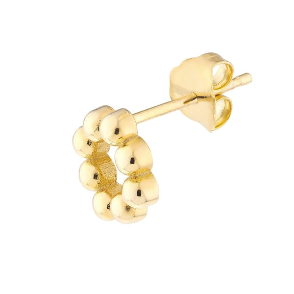 Bead Circle Stud Earrings