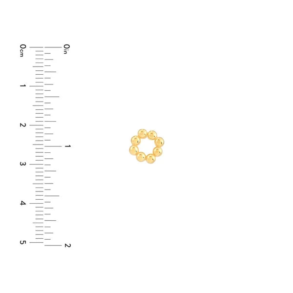 Bead Circle Stud Earrings