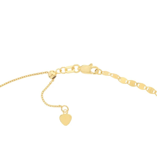 Valentino Chain Disc Drops Adj. Choker