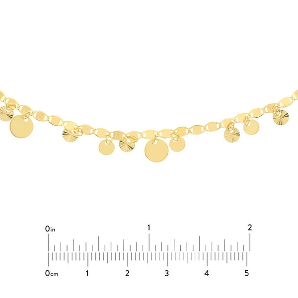 Valentino Chain Disc Drops Adj. Choker
