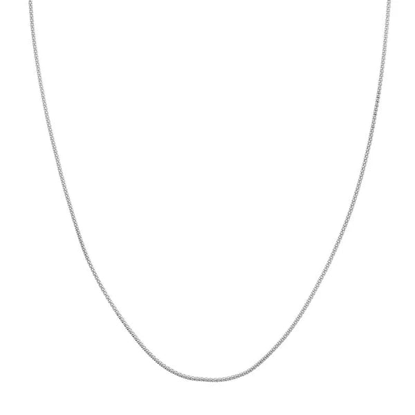 Adjustable Popcorn Chain Necklace with Slider Bead