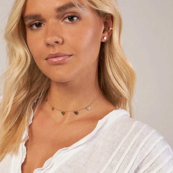 Heart Dangles Adjustable Choker