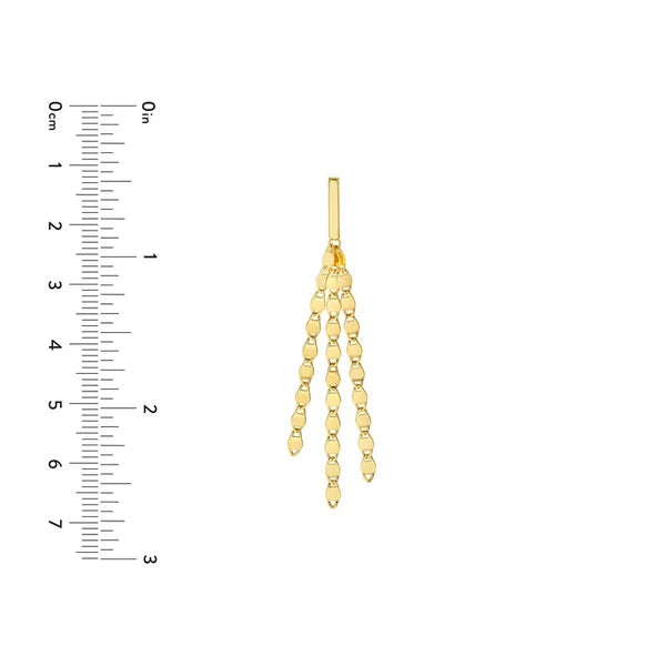 Multi-Strand Valentino Chain Dangle Earrings