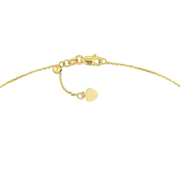 Two-Stranded Fluted Pendant Choker Necklace