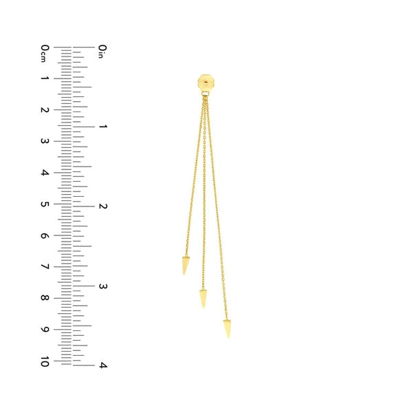 Cable Chain and Spear Earring Extensions
