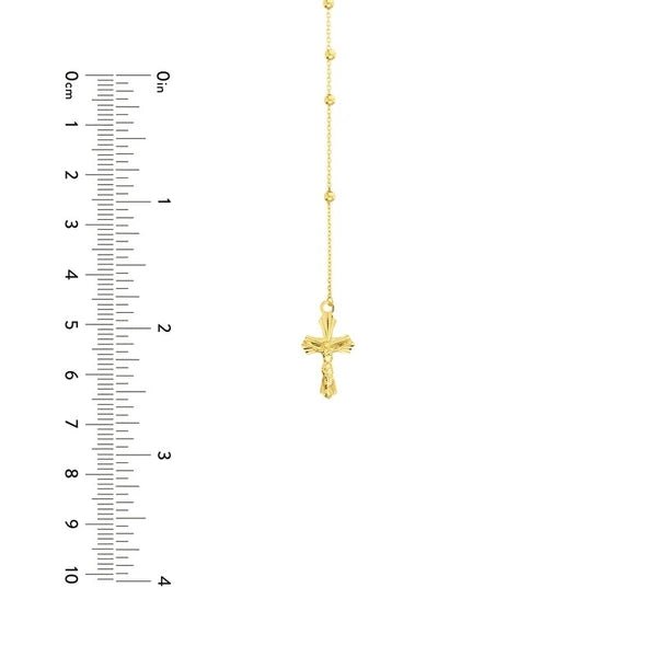 Virgin Mary and Cross Rosary Necklace