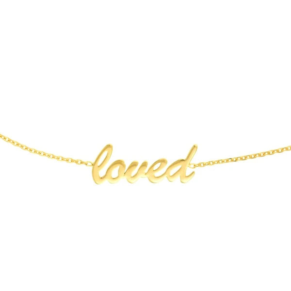 Script Loved Adjustable Choker