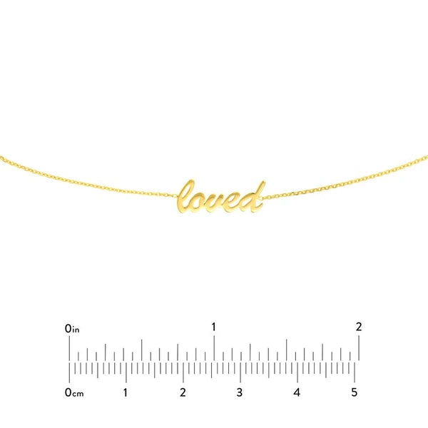 Script Loved Adjustable Choker