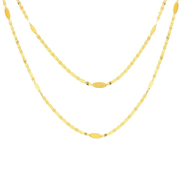 Valentino and Marquise Layered Duet Necklace