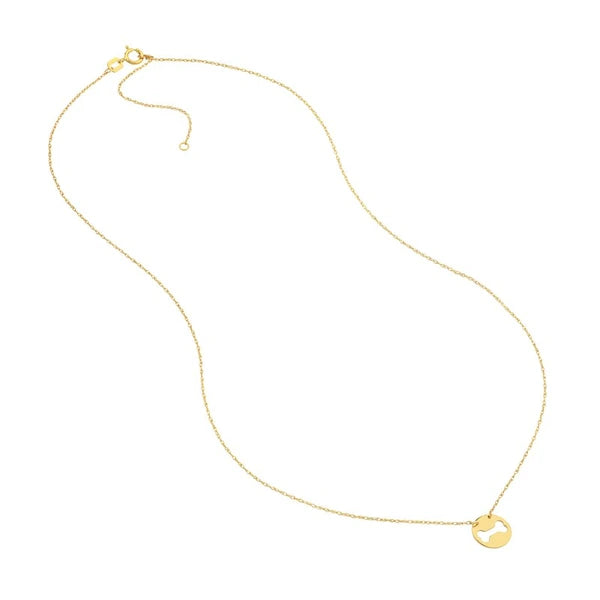 So You Cutout Dog Bone Mini Disk Necklace