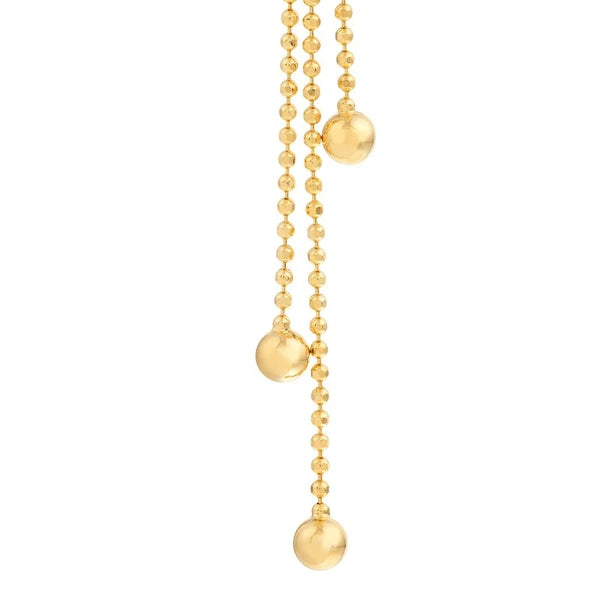 Bead Chain Earring Extensions with Bead Tips