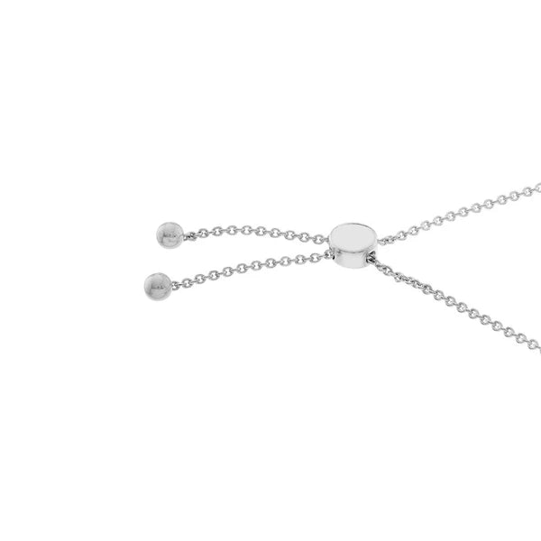 Sterling Silver Best Friends Disc with Paw Bolo Bracelet