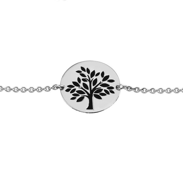 Sterling Silver Tree of Life Bolo Bracelet