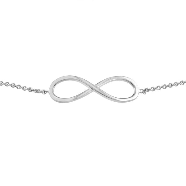 Sterling Silver Infinity Symbol Bolo Bracelet