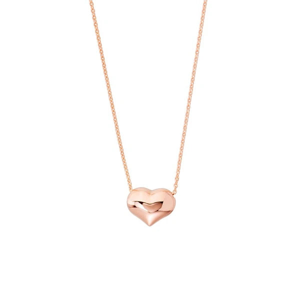 Puffy Heart Adjustable Necklace