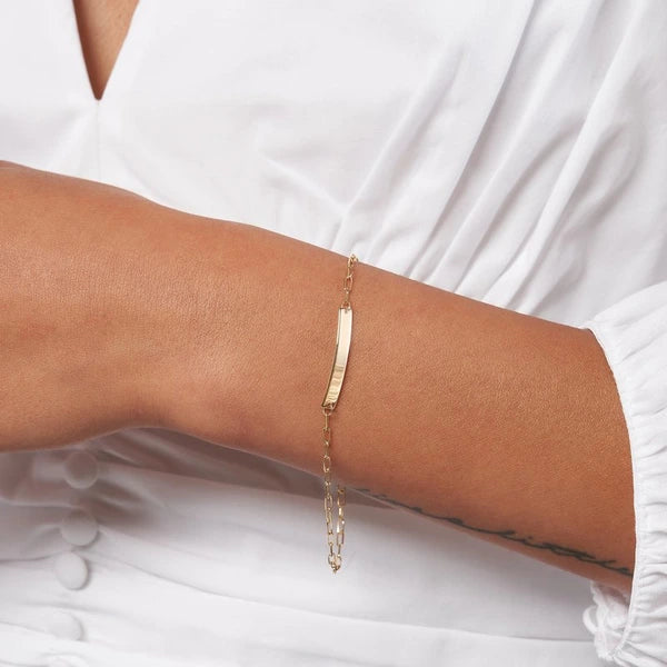 Kid's ID Bracelet on D/C Long Anchor Chain