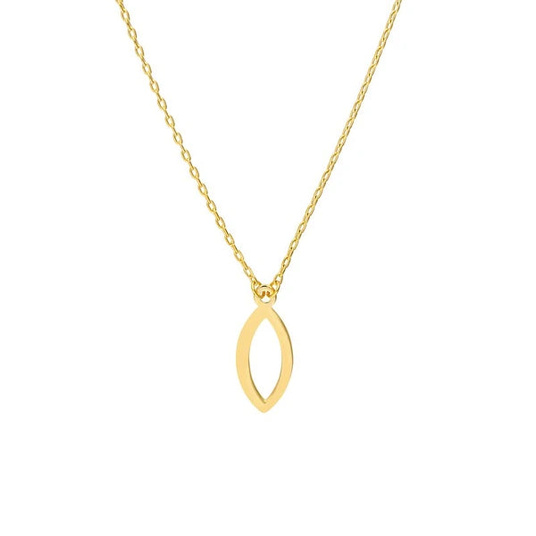 Mini Open Marquise Adjustable Necklace
