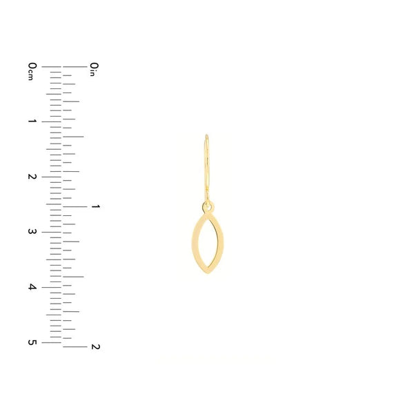 Mini Open Marquise Dangle Earrings