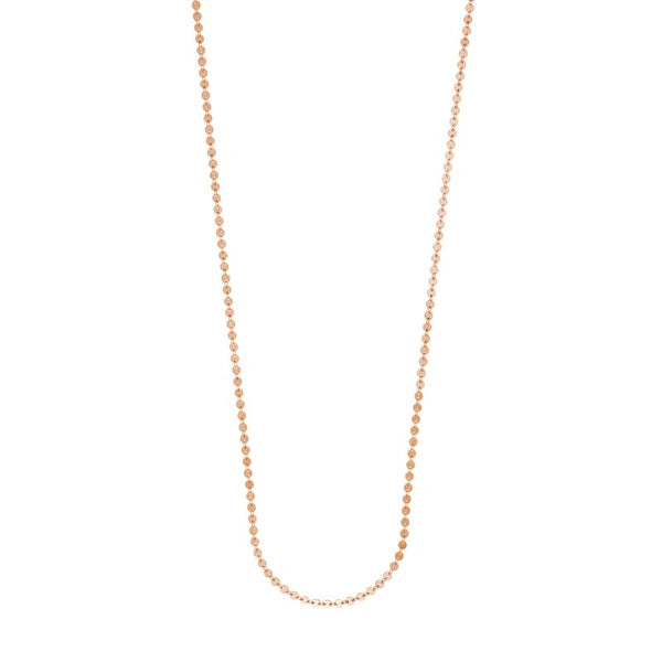 Sterling Silver Long All-Around Disc Necklace
