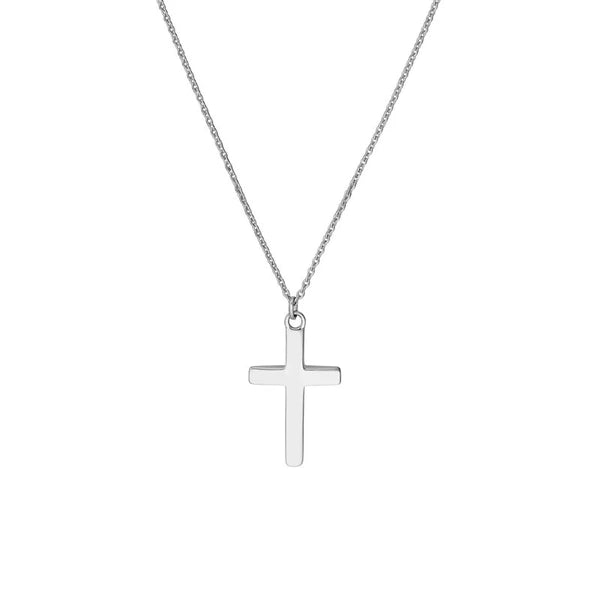 Curved Cross Adjustable Necklace