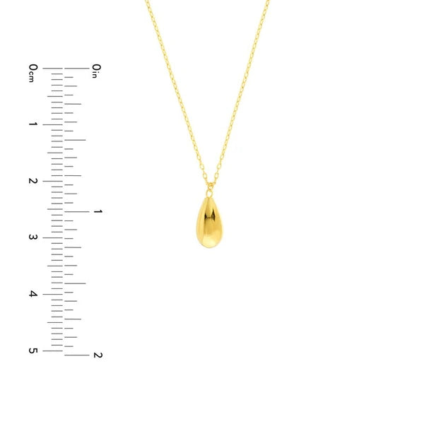 Bombe Teardrop Pendant Necklace