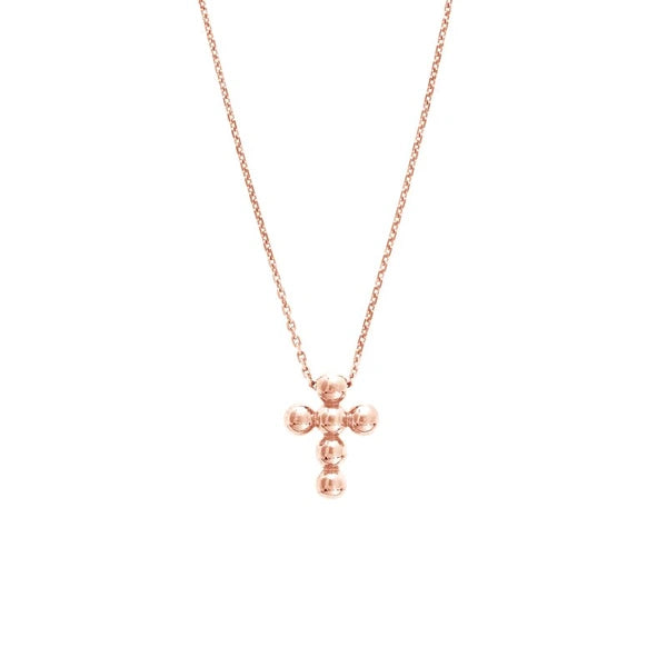 Beaded Mini Cross Adjustable Necklace