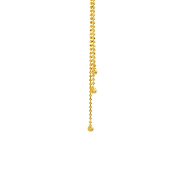 Front and Back Diamond-Cut Bead Earrings