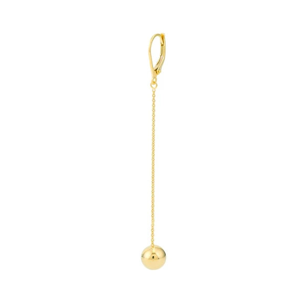 Bead Drop on Chain Earrings