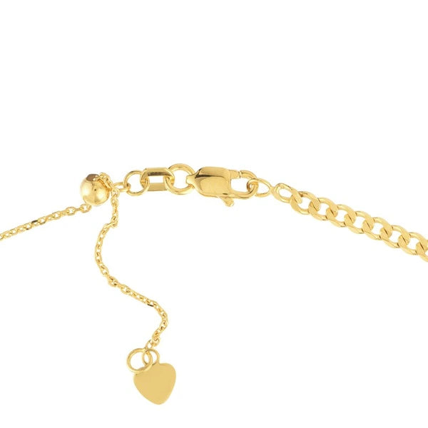 Disc Dangles Open Curb Chain Choker