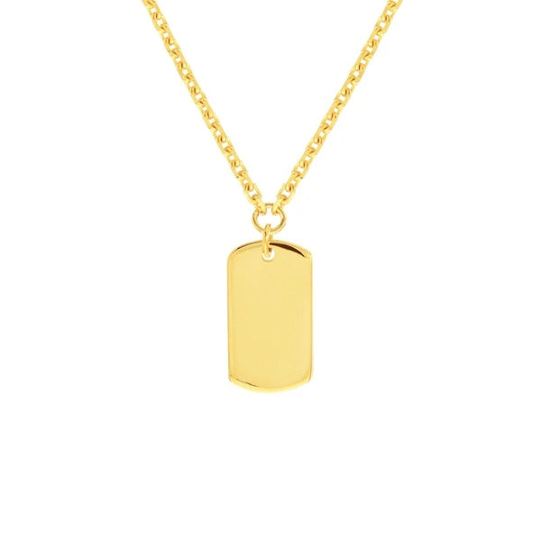 Double Dog Tag Adjustable Duet Necklace