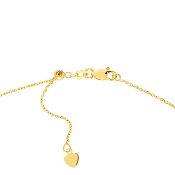 Raised Diamond Open Curb Chain Choker