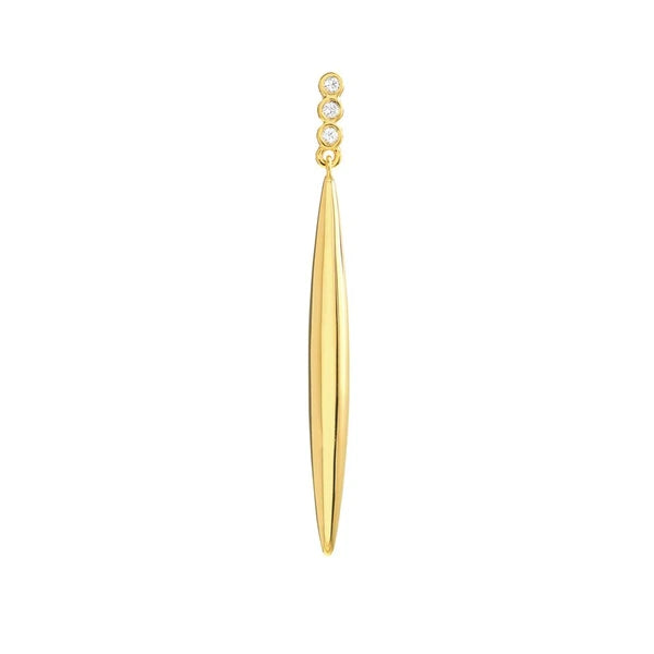 Diamond Trio Bombe Marquise Drop Earrings