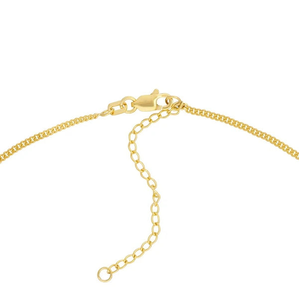 Engravable Plate on Open Curb Chain Necklace