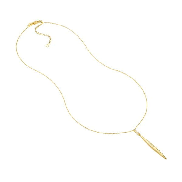 Diamond Trio Bombe Marquise Drop Necklace