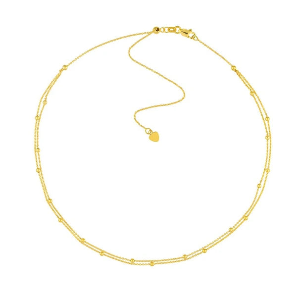 Bead Stations Double Chain Choker