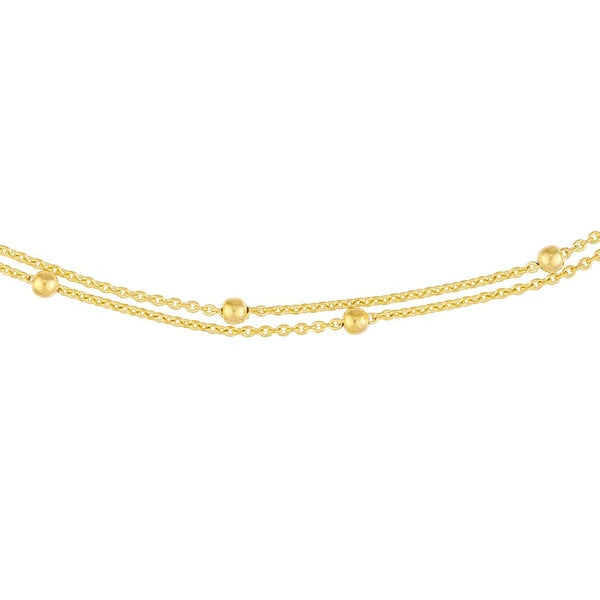 Bead Stations Double Chain Choker