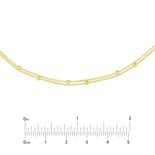 Bead Stations Double Chain Choker