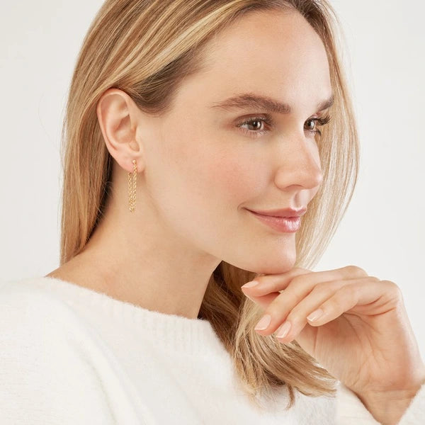 Rope Chain Front to Back Earrings