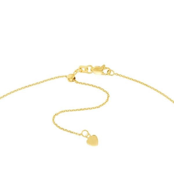 Heart Drop on Open Curb Chain Choker