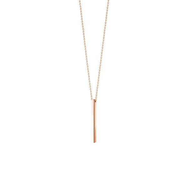 Engravable Cube Adjustable Necklace